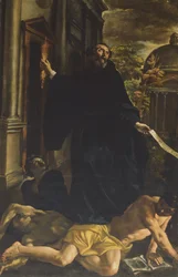 St. Augustinus vertreibt die Ketzer